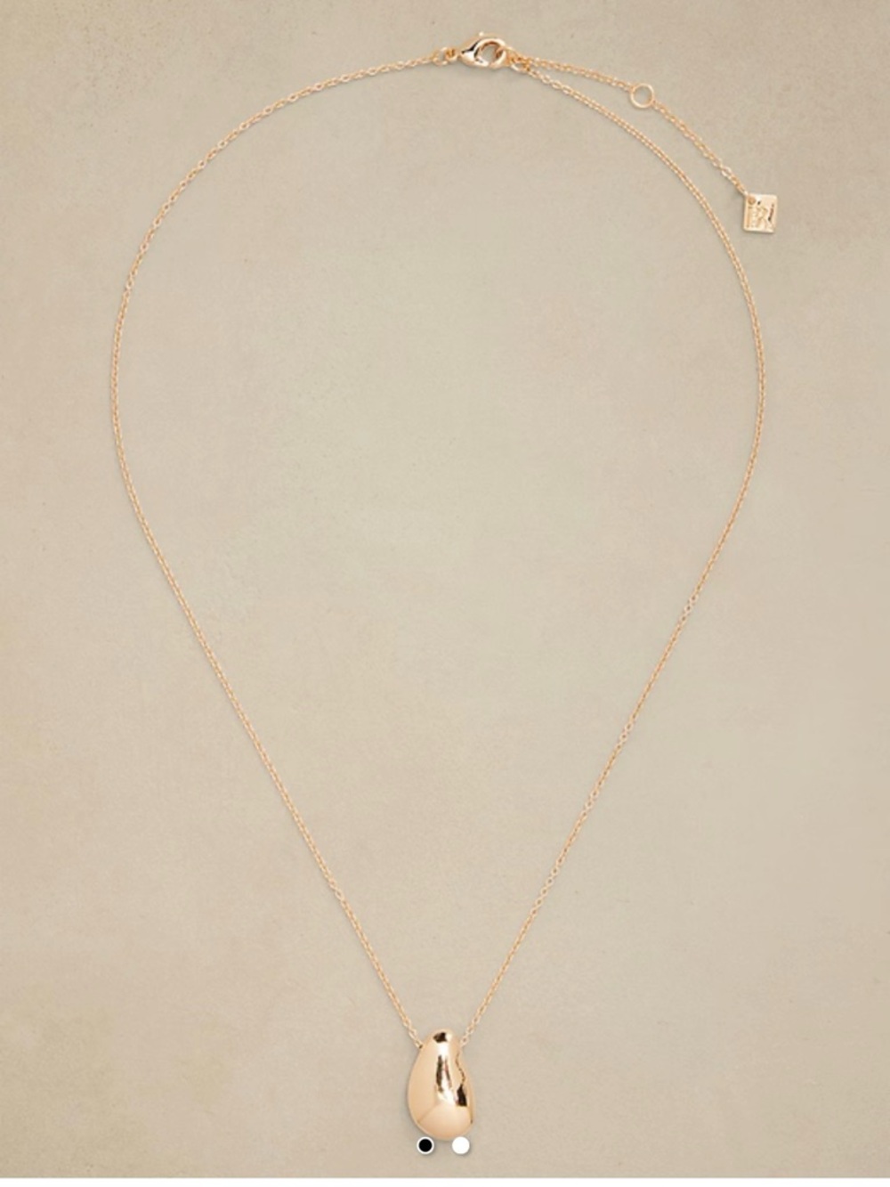 Banana Republic Factory Gold Pebble Drop Necklace